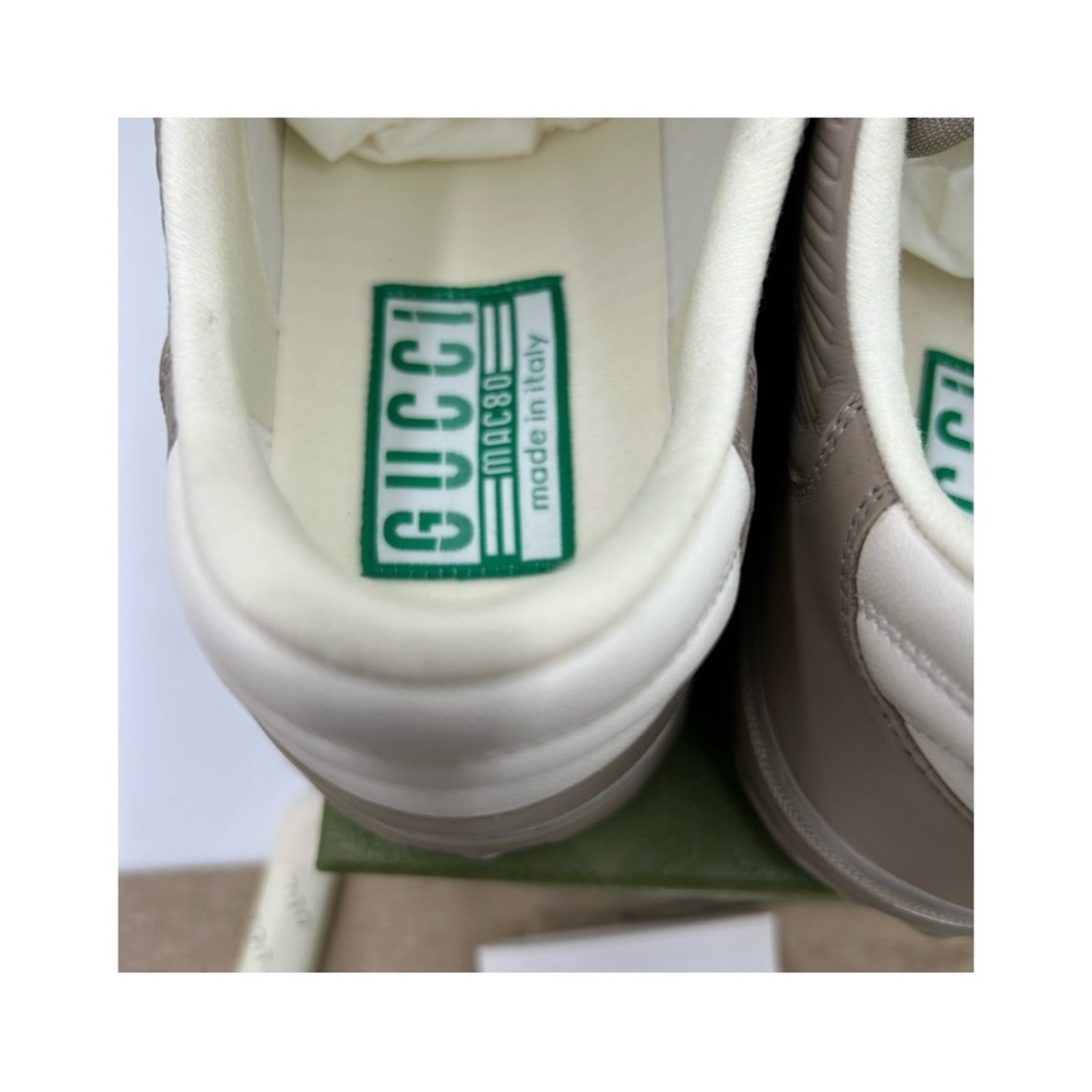 Gucci Mac 80 Dune beige low top sneakers size 12 made in Italy - Picture 4 of 8